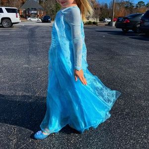 Girls Disney Frozen / Elsa Dress #1 - Size 7-8